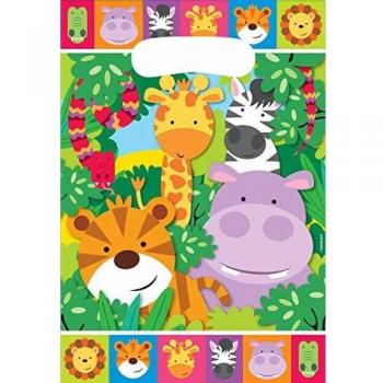 Amscan 9901919 Jungle Friends - Bolsas de botín , color/modelo surtido