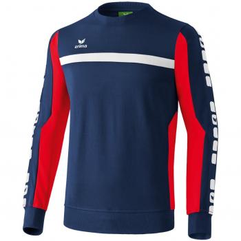 erima Sweatshirt 5-Cubes - Sudadera de fútbol para hombre, color Azul, talla XL