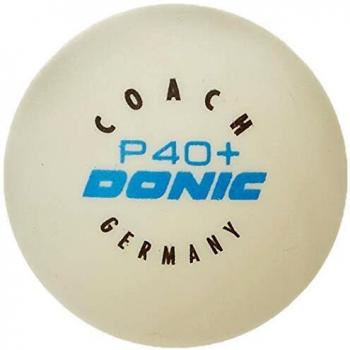 Set de 6 pelotas de ping pong Donic Coach P40+ (40 mm)
