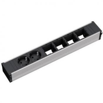 Bachmann 912.005 base múltiple 2 salidas AC Negro, Plata - Bases múltiples