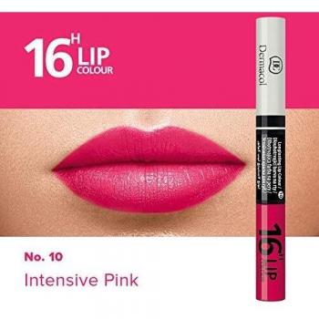 Dermacol DC Juego de Lápiz Labial y Brillo 2 en 1 - Larga Duración 16H | Pintalabios Voluminizador y Gloss Brillante | Maquillaje Waterproof Permanente Hidratante | Set Profesional - Doble Cuido