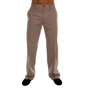 Dolce & Gabbana Beige Cotton Stretch Chinos Pants - IT44 | XS