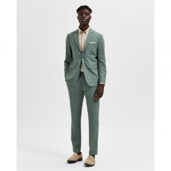 Selected Oasis Slim Fit Linen Suit Trousers