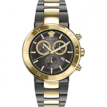 Versace Urban Mystique Chronograph Watch, Yellow male, Size: ONE SIZE