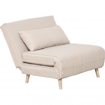 Sofá Cama Individual Homcom con Almohada Acolchado y Respaldo Ajustable