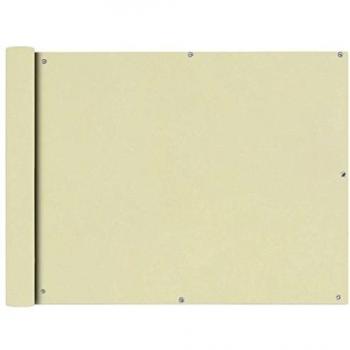 Toldo para balcón tela oxford 90x600 cm crema