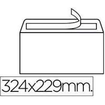 SOBRE LIDERPAPEL N.14 BLANCO DIN C4 229X324 MM TIRA DE SILICONA CAJA DE 250 UNIDADES