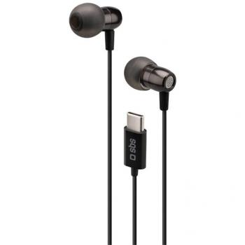 Auriculares Alámbricos In-Ear USB Tipo C para Música y Llamadas - Negro