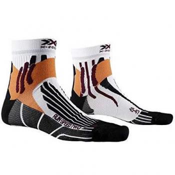 X-Socks Run Speed Two Socks, Unisex Adulto, Arctic White/Opal Black, 45-47