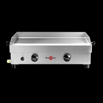 Plancha de Gas Krampouz Samba Doble 3000W Acero Inoxidable 54x33 cm