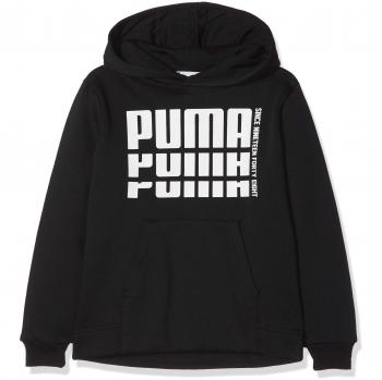 Puma Rebel Bold Hoody FL Sudadera, Niños, 852436, Cotton Black, 152