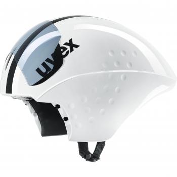 Uvex Race 8 Casco Ciclismo, Unisex Adulto, Blanco/Negro, 56-58