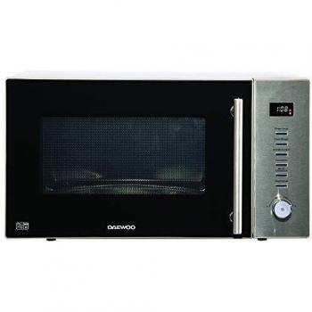 Microondas Combinado Daewoo 30L 900W con Grill y Convección, 8 Programas Automáticos, Acero Inoxidable y Fácil Limpieza