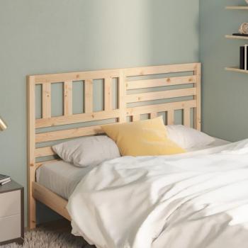 Cabecero para cama de madera maciza de pino 126x4x100 cm