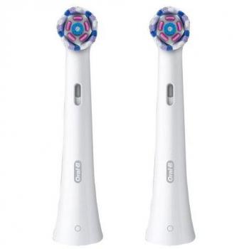 Oral-B iO Radiant White Pack de 2 Cepillos de Dientes Eléctricos en Color Blanco