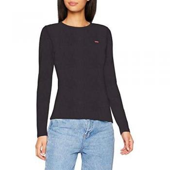 Levi's 501 Crop T-Shirt Camisa Manga Larga, Black