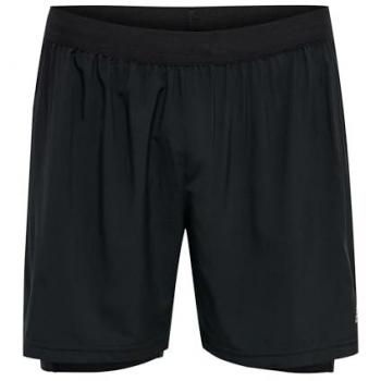 Pantalones Cortos Newline Core 2 en 1 para Hombre - Negro, Talla M