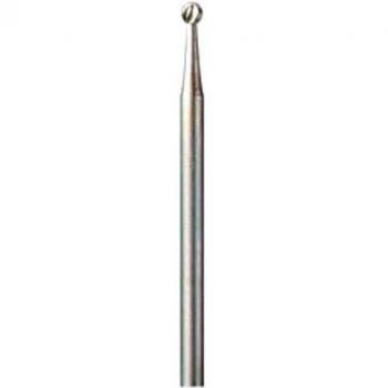 Dremel 107 Grabado Fresa de Carburo de Tungsteno 2.4mm Punta Redonda para Detallar y Grabar en Metal, Madera, Plástico (Paquete de 3)