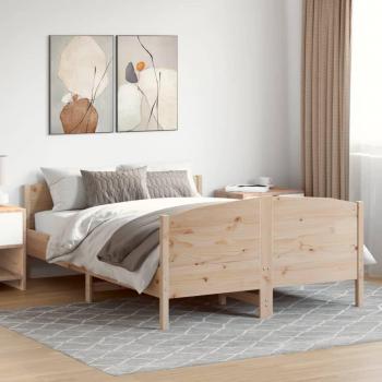 Cabecero de madera maciza de pino 120x190 cm marrón
