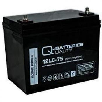 Q-Batteries 12LC-75 / 12V - 77Ah (C20) Blei Litio Litio Zyklentyp AGM - Deep Cycle VRLA