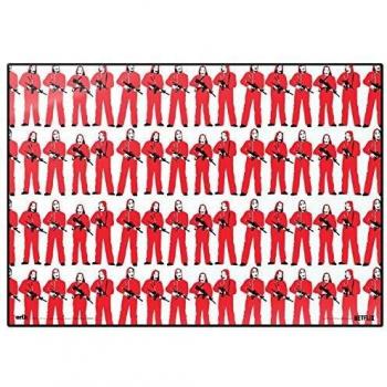 Grupo ErikTSEH366 Vade escritorio, Protector de escritorio La Casa de Papel, Producto oficial Netflix, 49,5 x 34,5 cm
