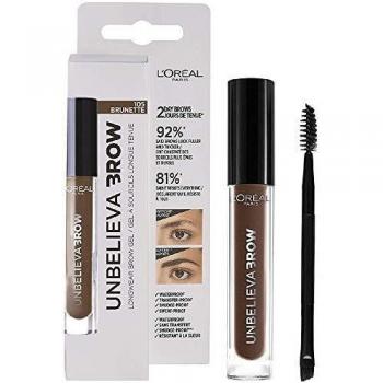 L'Oréal Paris Unbelieva Brow Gel De Cejas, Larga Duración, 105 Brunette - 3.4 ml