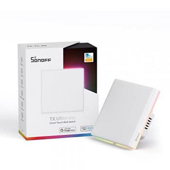 Interruptor de Pared Inteligente Sonoff TX T5 1 Canal WiFi con Control Táctil y Compatibilidad con eWeLink, Alexa y Google