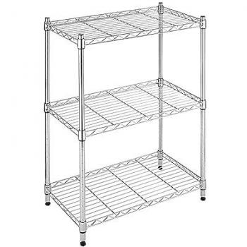 Estantería Metálica Multiusos con 3 Baldas Ajustables 76.2x58.9x34cm, capacidad de carga de 240Kg, marca 7house