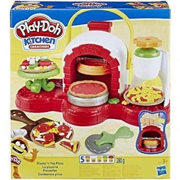 Play-Doh Stamp 'n Top Pizza Oven Toy with 5 Non-Toxic Colours