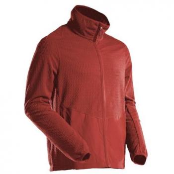Sudadera de Microfibra con Media Cremallera Personalizada 22803, Color Rojo Otoño, Talla L