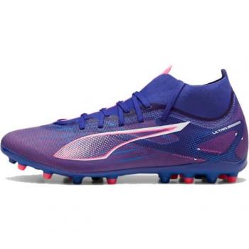Botas de fútbol Puma Ultra 5 Match+ MG, características: diseño ligero, suela multi-ground (MG) para diferentes superficies, tecnología de ajuste ceñido, parte superior sintética para mejor toque y control del balón, plantilla acolch