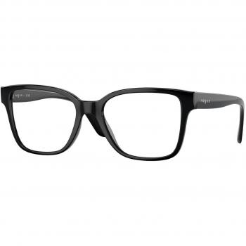 Vogue Eyewear VO5452F Asian Fit W44 Women's Eyeglasses Black Size 53 (Frame Only) - Blue Light Block Available