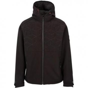 Chaqueta Softshell Lewis para Hombre Trespass - Resistente al agua, transpirable y con capucha ajustable