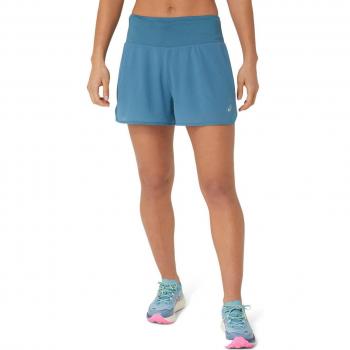 Asics - Short de mujer Ventilate 2-N-1 azul XS