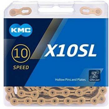 KMC X10SL | Cadena 10v 114 Eslabones (Oro)