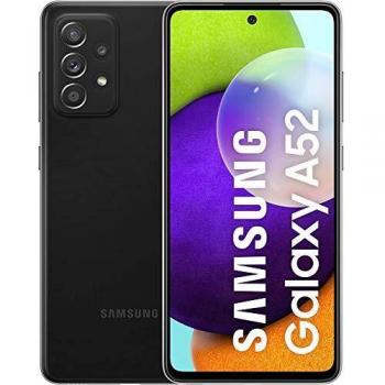 Samsung Smartphone Galaxy A52 con Pantalla Infinity-O FHD+ de 6,5 Pulgadas, 8 GB de RAM y 256 GB de Memoria Interna Ampliable, Batería de 4500 mAh y Carga Superrápida Negro