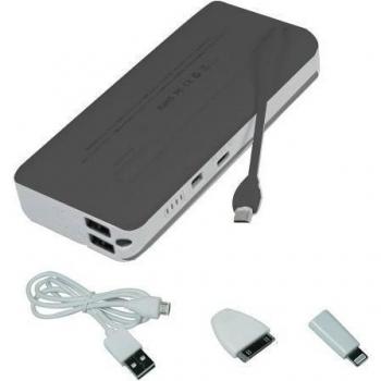 Amsahr YC 130-01 universal 13000mAh banco móvil y cargador - Negro