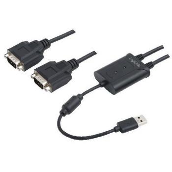 Adaptador USB a 2 x Serie RS232 LogiLink AU0031