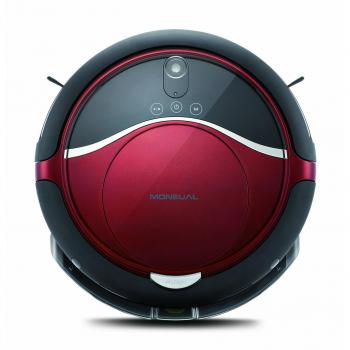Moneual ME770 Style - Robot aspirador híbrido, color rojo vino