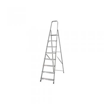 Escalera de Aluminio Doméstica de 2 a 8 Peldaños | Alturas de 0,41 a 2,41 Metros | Normativa EN 131