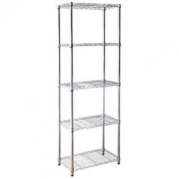 Kit Closet 2060010002 - estantería metálica 5 baldas, cromo, 180 x 60 x 35