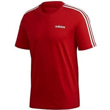 adidas E 3s tee Camiseta de Manga Corta, Hombre, Scarlet/White, 3XL