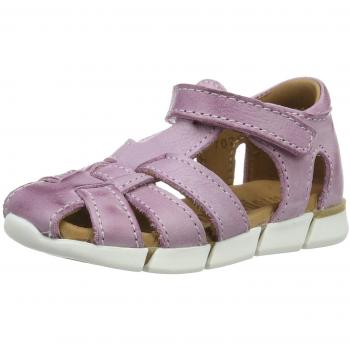 BisgaardSandalen - Sandalias de Punta Descubierta Unisex Niños, Color Morado, Talla 30 EU