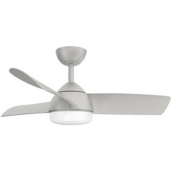 Ventilador de Techo Haur Plata con Control Remoto y Luz LED