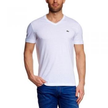 Lacoste Classic Short Sleeve Turtle Neck T-Shirt - White, Size L