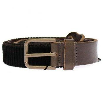 Dolce & Gabbana Brown Leather Logo Cintura Gürtel Belt - 95 cm / 38 Inches