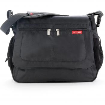 Skip Hop Via Messenger - Bolso de pañales, color negro