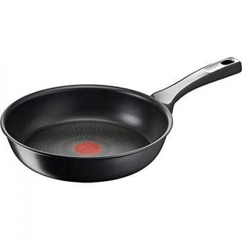 Tefal Unlimited On Sartén 28 cm con revestimiento resistente, thermo-signal, apta para gas, vitrocerámica, eléctricas e inducción, forma profunda