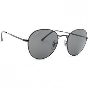 Ray-Ban David RB3582 002/B1 53 Oval Sunglasses, Black, Unisex, Size: 53 MM