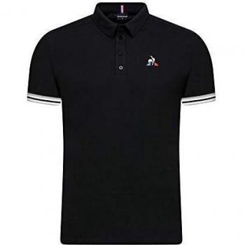 Le Coq Sportif ESS Polo SS N°7 M, Hombre, Black, L